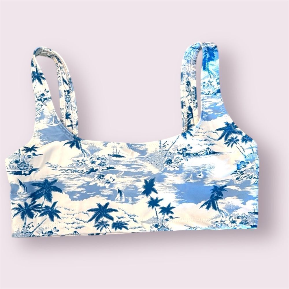 REFORMATION Tank Bikini Top Tropical Print